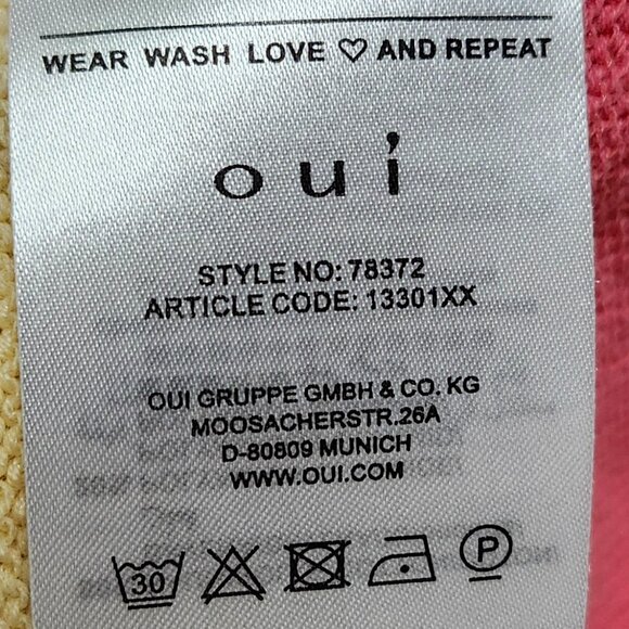 Oui Women's Multicoloured Striped Short Sleeved Pullover Size 8 & 12 - Picture 7 of 11